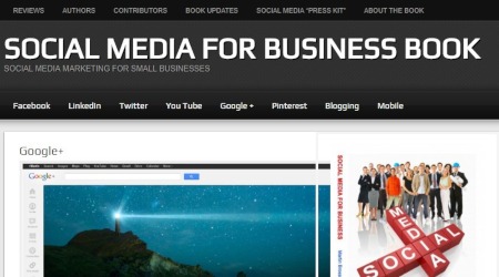 social media for business business book website screenshot
